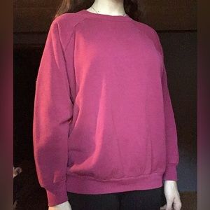 pink crewneck